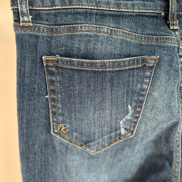 KUT from the Kloth AMY Ankle Straight Leg Cuffed Distressed Detail Jean SIZE 8 - Picture 8 of 11